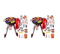 Mcnhbdgg 2X Kids Toys Sets BBQ Barbecue Grill Toy Children'S Play Role Chef Simulation BBQ Suits Kitchen Performing Gift