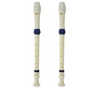 Mcnhbdgg 2X Music Instrument 6 Holes Soprano Flute Recorder White