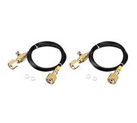 Mcnhbdgg 2X O2 Tank Refill Station Charging Adaptor Transfer with 1.5M 5Ft Hose W21.8-14 to W21.8-14(DIN 477)