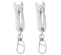 Mcnhbdgg 2X Precise Thread Size Checker Keychain,Bolt and Nut Identifier Gauge Size Gauge Precise Bolt Size Finder Keychain