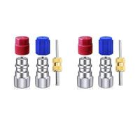 Mcnhbdgg 2X R12 to R134a Conversion Kit,AC Retrofit Fitting Adapter Kit, 1/4inch Female, for Auto A/C Refrigerant System