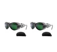 Mcnhbdgg 2X Red Light Therapy Glasses, Safe Glasses IPL 200-2000nm, Eye Protection for Red Light Therapy