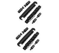Mcnhbdgg 2X Tune-O- Bridge and Tailpiece with Studs Set for ABR-1 Bridge Style LP Electric Guitar Replacement,Black