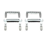 Mcnhbdgg 2X Tune-O- Bridge and Tailpiece with Studs Set for ABR-1 Bridge Style LP Electric Guitar,Silver