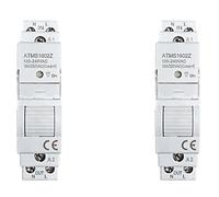 Mcnhbdgg 2X Tuya Smart Life ZigBee 16A Din Rail 1P Switch KWh Meter with Monitor Timer Support App Remote Control