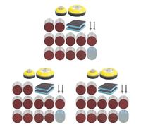Mcnhbdgg 360Pcs 3Inch Sanding Discs with 2 & 3Inch Backer Pads and Sanding Sponge Sander for Drill Grinder Rotary Tools