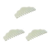 Mcnhbdgg 3X Traditional Nature Jade Comb Massage Spa Acupuncture Head Therapy Treatment on Head Gua Sha Board