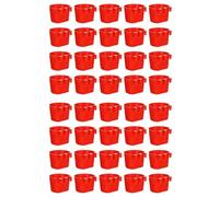 Mcnhbdgg 40Pcs Chickens Feeders for Cage,Hanging Chicken Water Feeder Cup, Plastic Birds Feeders Seed Bowl,