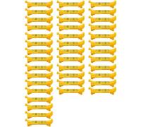 Mcnhbdgg 40Pcs String Level Hanging Line for Leveling Surveying, Building Trades, Bricklaying, Etc. (Yellow)