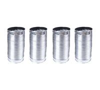 Mcnhbdgg 4pcs 3 Meter Length 100Mm/4 Inch Air System Flexible Aluminum Exhaust Duct Pipe Air Ventilation Pipe Hose