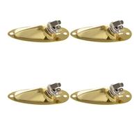 Mcnhbdgg 4Pcs Boat Output Input Jack Plate Sockets for Guitar Replacement Parts