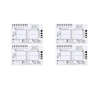 Mcnhbdgg 4pcs ECG 7 Step Ruler,ECG 7 Step Ruler for ECG/EKG Interpretation,ECG Reference Guide Ruler,EKG Calipers Measuring Tool