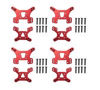 Mcnhbdgg 4X 144001 Part Front and Rear Shock Tower Board Set Replacement Accessories Parts for 144001 1/14 4WD RC Car,Red