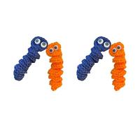 Mcnhbdgg 4X Handmade Worry Worm Gift, Crochet Worry Worm Inspirational Cares, Cute Knitted Gift,A