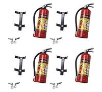 Mcnhbdgg 4X RC Decoration Metal Mini Fire Extinguisher for 1/10 RC Crawler SCX10 90046 TRX4 D90,Red