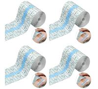 Mcnhbdgg 4X Shower Waterproof Patch Transparent Stretch Adhesive Bandage for Tattoos Swimming Showering (4 Inch X 10Yard)
