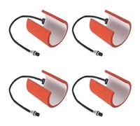 Mcnhbdgg 4X Sublimation Machine 220V Silicone Mug Heating Pad Mat Mug Heat Press Parts for Mugs Printing Press 11OZ Cups