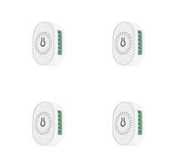 Mcnhbdgg 4X Tuya Smart WiFi Fan Ceiling Fan Switch Module Dual-Mode Reset Voice Switch Controller for Home White