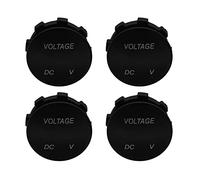Mcnhbdgg 4X Voltage Meter Universal Voltmeter Digital Display Water LED Green Color for 12V-24V DC Car Automobile Truck