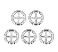 Mcnhbdgg 5pcs 6 Inch Round Fire Pit Burner Ring for Natural Gas & Propane Fire Pit Fireplace Fire Pit Burner for Indoor & Outdoor