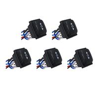 Mcnhbdgg 5X Momentary Polarity Reverse Switch Waterproof Control Motor Actuator 6 Pin 3 Position Rocker Toggle Switch