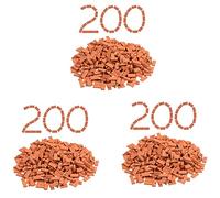Mcnhbdgg 600 Pieces Mini Bricks for Landscaping Miniature Bricks Brick Wall Small Bricks for Dollhouse Garden Parts,1/35 Scale