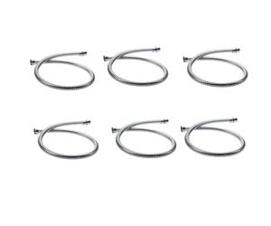 Mcnhbdgg 6pcs 80 cm Flexible Stainless Steel Bathroom Water Shower Hose