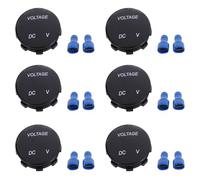 Mcnhbdgg 6X Universal Digital Monitor Voltmeter Waterproof Voltage Meter LED Blue for DC 12V-24V Car Motorcycle Auto Truck
