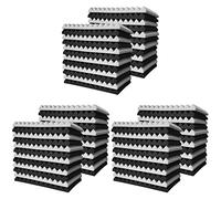 Mcnhbdgg 72 Pcs Acoustic Foam Board,Studio Wedge Tile,Acoustic Foam Soundproof Pyramid Studio Treatment Wall Panel 2.5X30X30cm