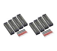 Mcnhbdgg 8 Pc 8P Terminal Block, 8 Pc 8P Shorting Bar, TB1505 Flame Retardant Copper Terminal Short-Circuit Terminal