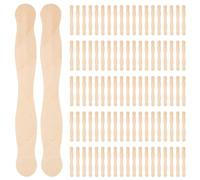 Mcnhbdgg 8Inch Fan Handles or Wooden Spatula or Paint Mixing Pack 200 Craft Sticks for DIY Crafting Supplies Kit