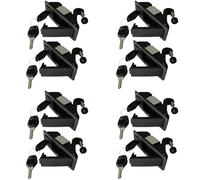 Mcnhbdgg 8PCS Compression Lock Trigger Lock Zinc Alloy Adjustable Lever Hand Operated Compression Flush Black