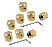 Mcnhbdgg 8Pcs Metal Volume Tone Dome Tone Guitar Speed Control Knobs with Screws