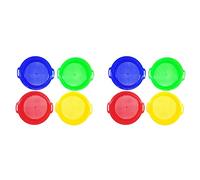 Mcnhbdgg 8PCS Stop Sand Sifter Sieves Toy for Sand Beach 8 Pack Set Red Yellow Green for Children Kids Toy