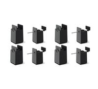 Mcnhbdgg Bed Risers, 4 Inch Adjustable Desk Riser Blocks with Clamp 8 Pack Heavy Duty Chair Raisers Fits 0-2 Inch Widths