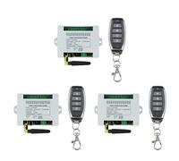 Mcnhbdgg DC 12V 24V 36V 10A 433MHz 4 Channel Wireless Relay Remote Control Switch Receiver+4CH Transmitter,3 Receiver 3 Remote