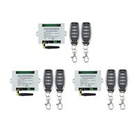 Mcnhbdgg DC 12V 24V 36V 10A 433MHz 4 Channel Wireless Relay Remote Control Switch Receiver+4CH Transmitter,3 Receiver 6 Remote