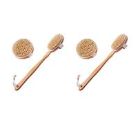 Mcnhbdgg Dry Brushing Body Brush Set of 4, Dry Skin Exfoliating Brush, Handle Back Scrubber for Shower, Dry Brush for Cellulite