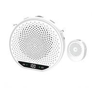 Mcnhbdgg Magnetic Button-Type Wireless Speaker Little Bee Loud Lavalier Speaker 2.4G Bluetooth Teacher Guide Shopping Mall White