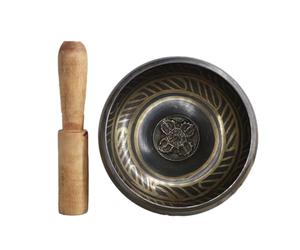 Mcnhbdgg Yoga Relaxation Tibetan Singing Bowl 8cm Size Scripture Bowl Helpful for Meditation Chakra Healing Prayer