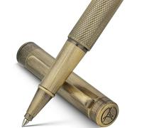 MCNTEIK Bronze Rollerball Pen, Stunning Luxury with Mesh Texture Design、Schmidt Ink Refill, Nice Gift Set for Men & Women, Business, Executive, Office, Writing, Graduation, Nice Fancy Designer Pens