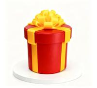MCNULGUR Annoying Nested Screw Gift Box - Funny Prank Gag Gift for Christmas, Office - Elevate Gifting with Sophistication & Surprise (Red)