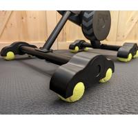 MCNULGUR Balance Board Bike-trainers Accessory, Plastic Black Stability Plate with 2 Tennis Balls, for Wahoo Kickr Core