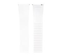 MCNVNEFSAW 18-19mm Watch Fold Deployant Clasp Double Click Spring Fast Release Stainless Steel 316L Strap Folding Buckle watch band(White Silver buckle,18mm)