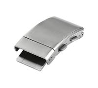 MCNVNEFSAW 18/20/22mm 316L Solid Stainless Steel Watch Clasp Adjustable Folding Buckle Metal Clasp Watch Repair Accessories Clasp(20mm)