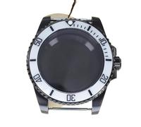 MCNVNEFSAW 40mm Men's Black Watch Case For Submariner Sapphire Fit For Miyota8215 ETA2824 PT5000 NH35 NH36 SUB Stainless Steel Seiko for Parts watch case(Blu,ETA2824 PT5000)