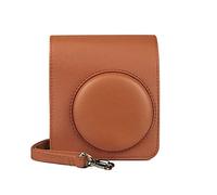 MCNVNEFSAW Black/brown PU Leather Bag Instant Film Camera With Shoulder Strap Protective Cover Fit For Fuji Instax Mini 40 camera bag(Bruin)