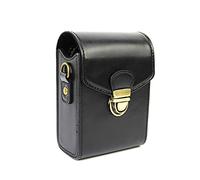 MCNVNEFSAW Camera Bag PU Leather Case Protective Cover Powershot G9x II G7x Mark II III SX740 SX730 SX720 SX710 SX700 SX620 SX610 SX600 HS camera bag(Black)