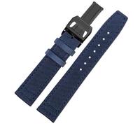 MCNVNEFSAW Fit For Pilot Spitfire Timezone Green Black Belts Wristwatch Straps 20mm 21mm 22mm Canvas Fabric Watch Band watch band(Blue black,20mm)