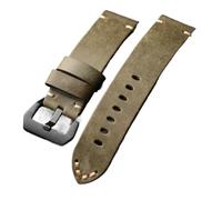 MCNVNEFSAW Leather strap, For 49MM 46MM 45MM 44MM 42MM thick leather strap, Ultra retro style watch band(A Brack Buckle,41MM 40MM)